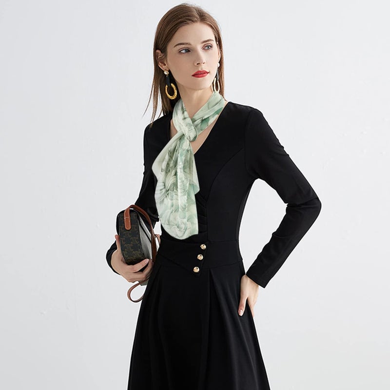 E-Clover Women Soft Floral Print Shawl Chiffon Sheer Scarf - Image 2